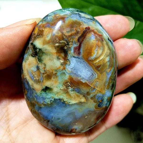 Ocean Jasper Palm Stone-ToShay.org