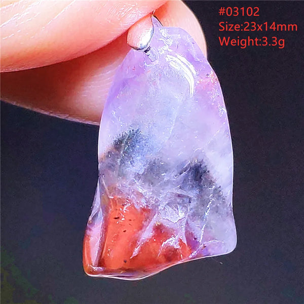 Purple Red Auralite Pendant-ToShay.org