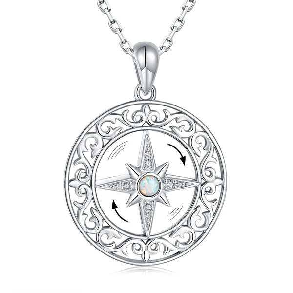 Silver Rotatable Compass-ToShay.org