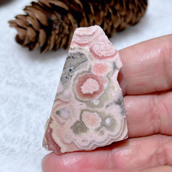 Pink Rhodochrosite Slice-ToShay.org