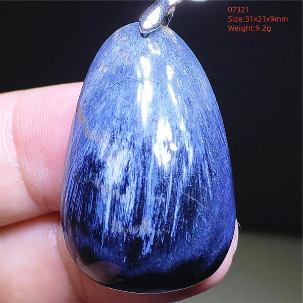 Blue Pietersite Chatoyant Pendant-ToShay.org