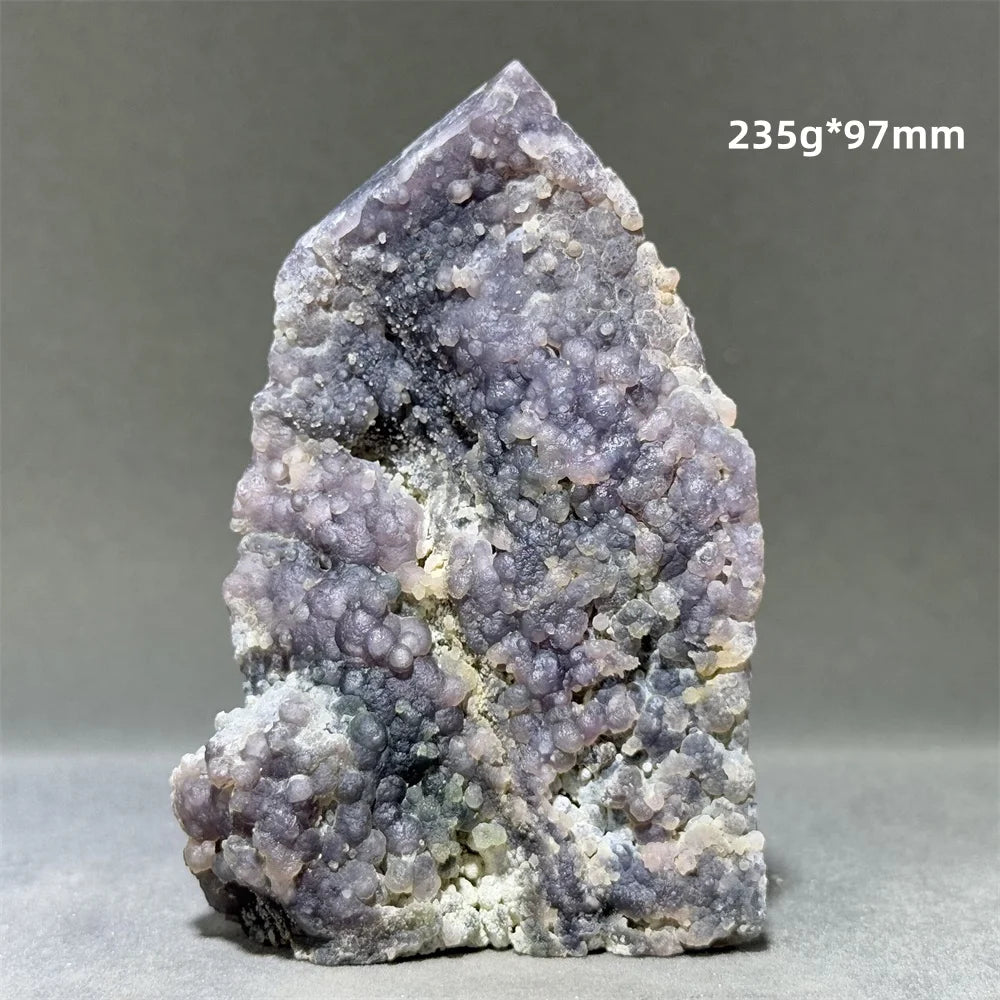 Purple Grape Agate Quartz Tower-ToShay.org