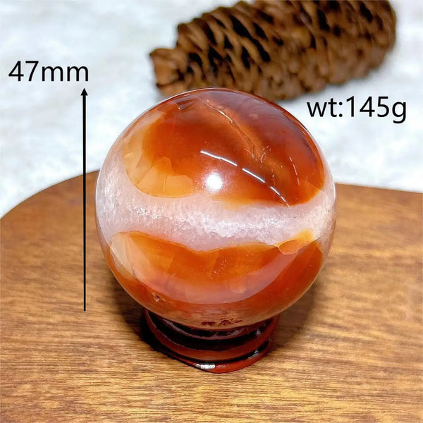 Red Carnelian Quartz Ball-ToShay.org