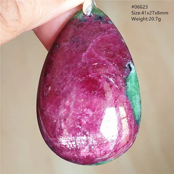 Red Ruby Zoisite Pendant-ToShay.org