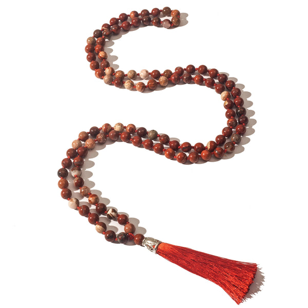 Red Agate Mala Beads-ToShay.org