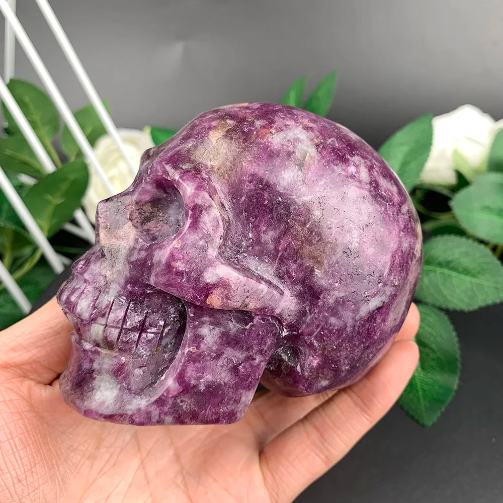 Pink Tourmaline Skull-ToShay.org
