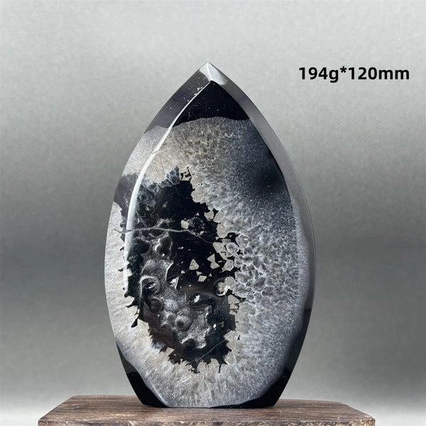 Black Agate Geode Torch-ToShay.org