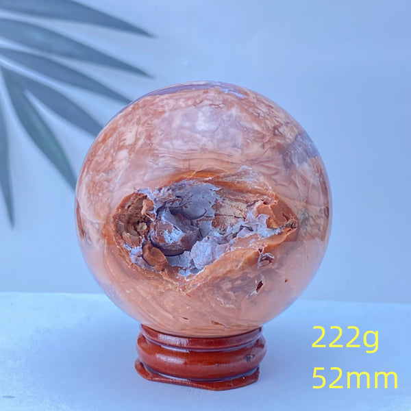 Pink Rose Hermosa Quartz Ball-ToShay.org