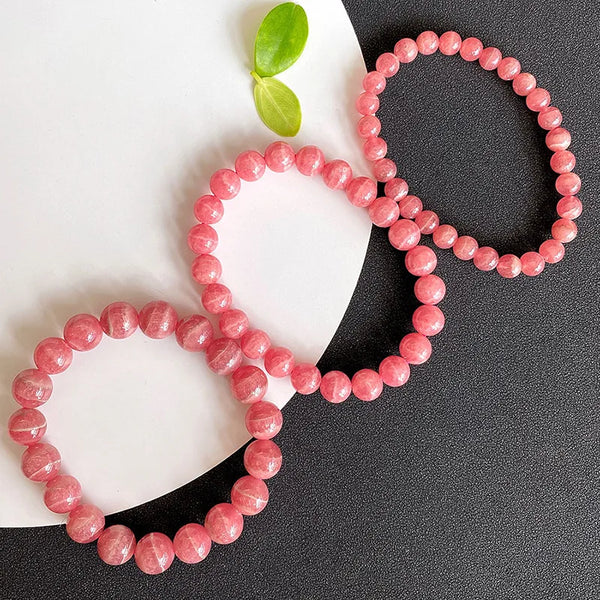 Red Rose Rhodochrosite Bracelet-ToShay.org