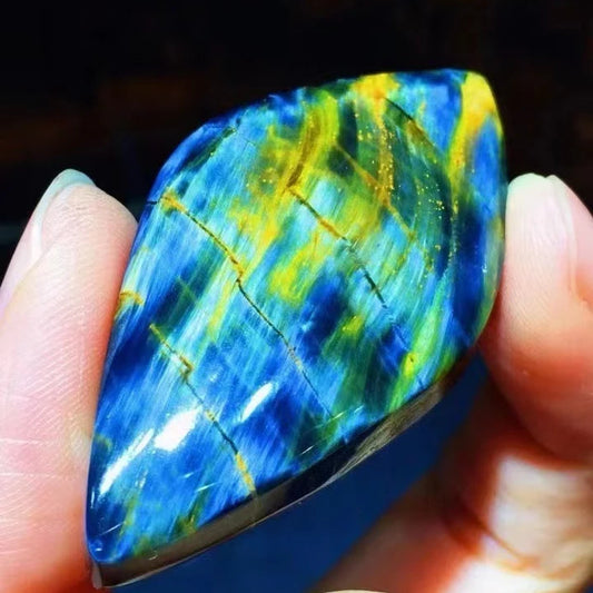 Blue Pietersite Chatoyant Pendant-ToShay.org