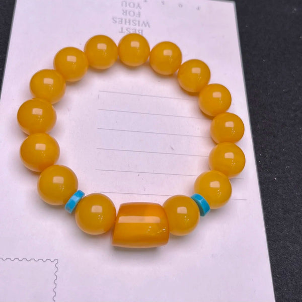 Orange Amber Bracelet-ToShay.org