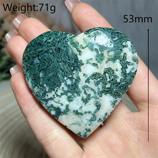 Green Moss Agate Heart-ToShay.org