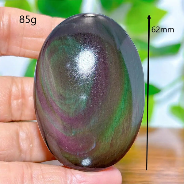 Rainbow Obsidian Palm Stones-ToShay.org