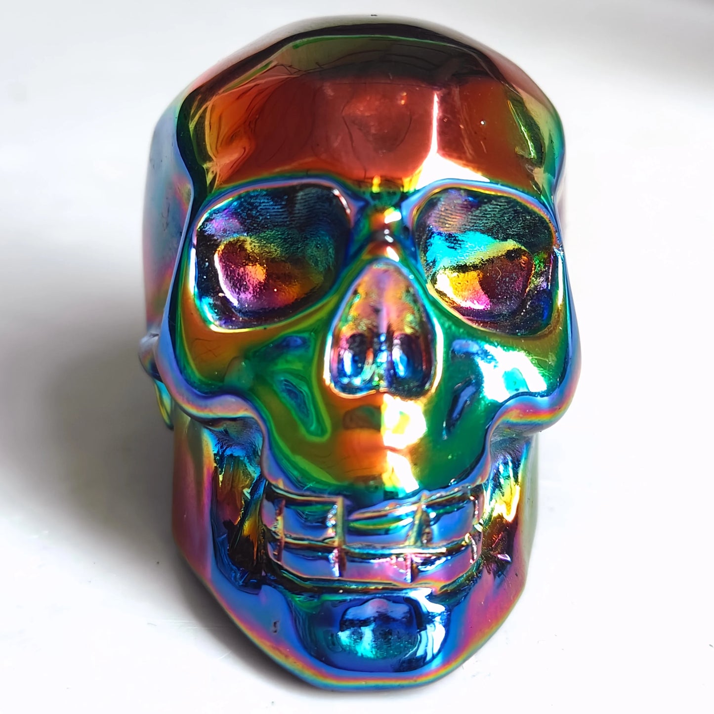Rainbow Aura Obsidian Skull-ToShay.org