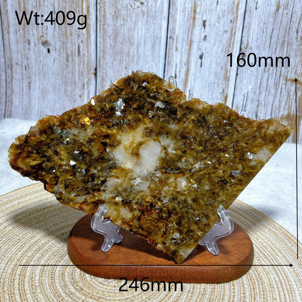 Gold Flash Phlogopite Mica Slab-ToShay.org