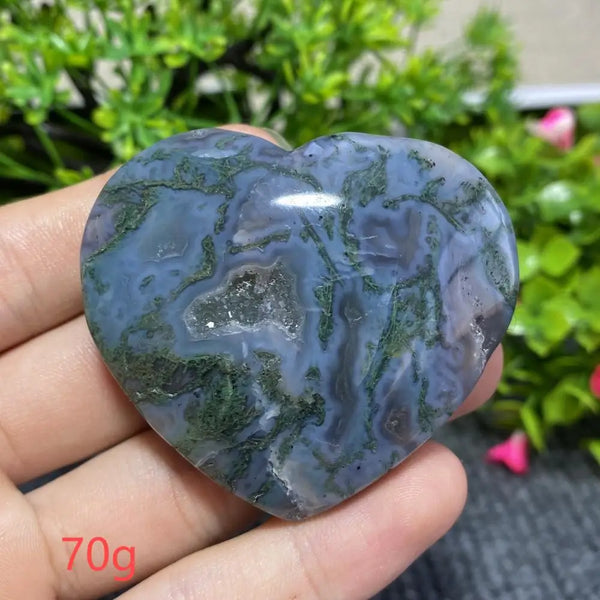 Green Moss Agate Heart-ToShay.org