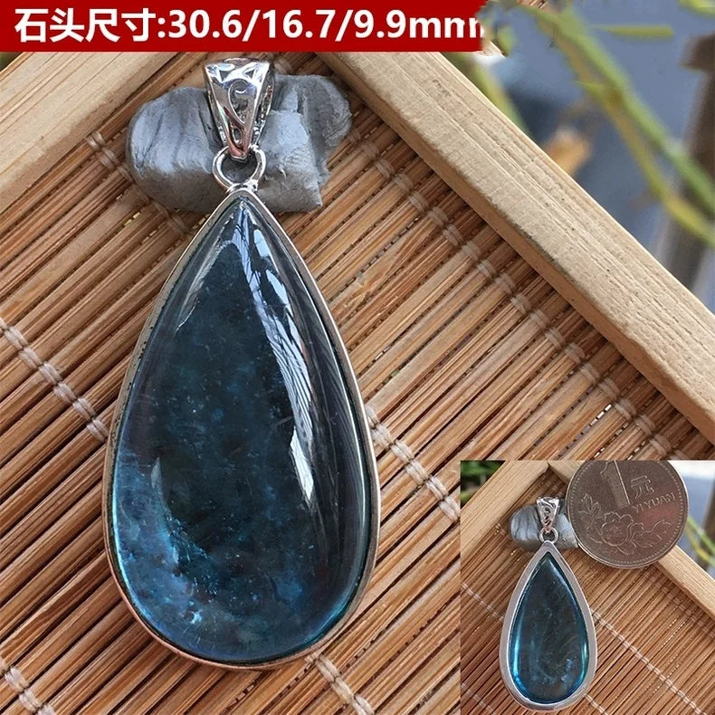 Blue Aquamarine Pendant-ToShay.org