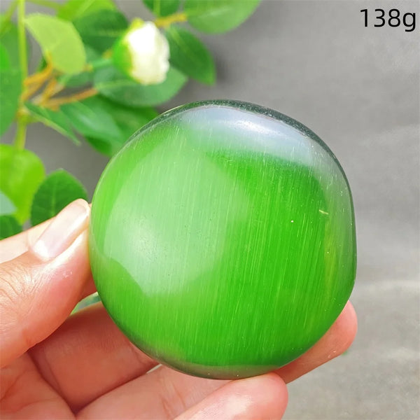 Green Cats Eye Pendant-ToShay.org