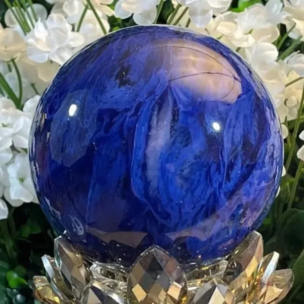 Blue Melting Quartz Ball-ToShay.org