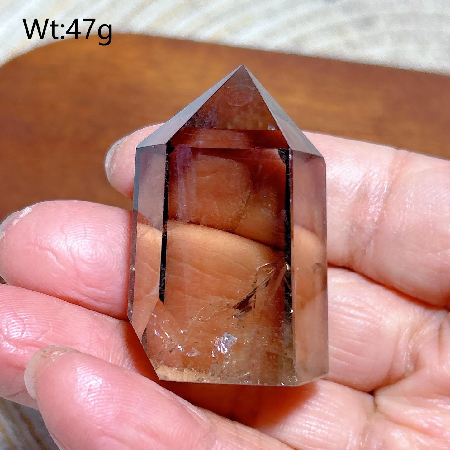Smokey Rainbow Quartz Point-ToShay.org