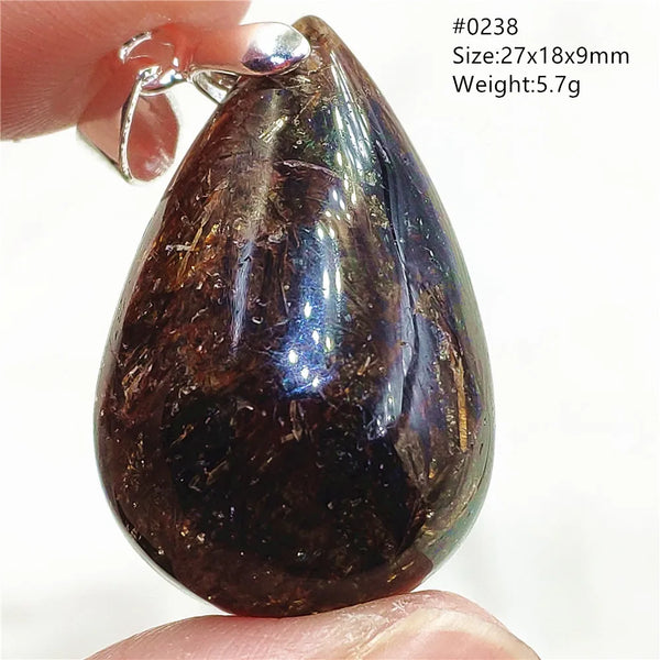 Gold Rutilated Quartz Pendant-ToShay.org