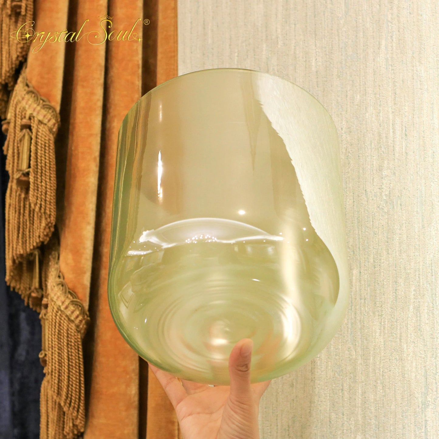 Green Crystal Singing Bowl-ToShay.org