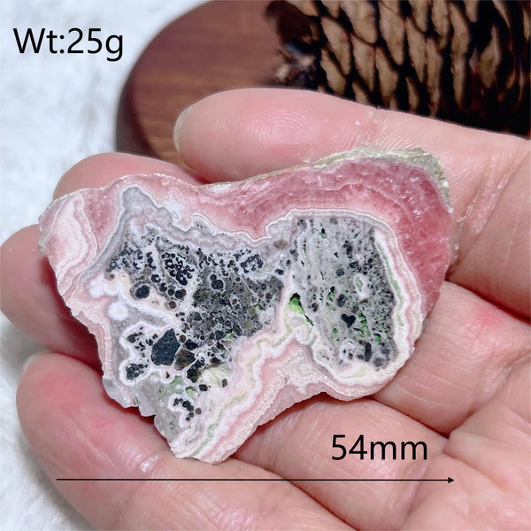 Pink Rhodochrosite Slice-ToShay.org
