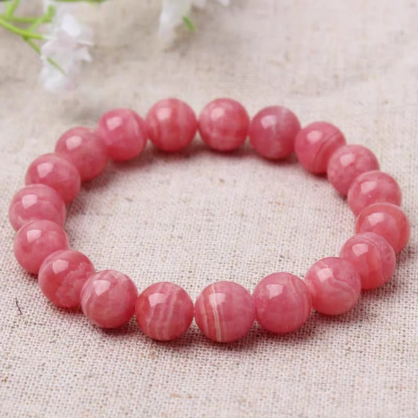 Red Rose Rhodochrosite Bracelet-ToShay.org
