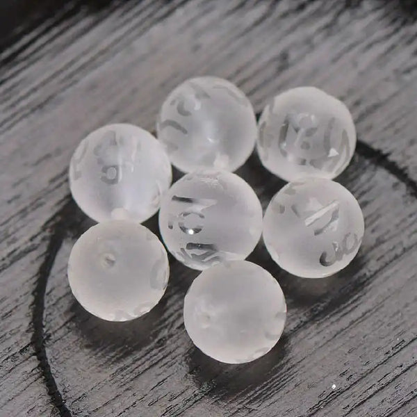 White Crystal Prayer Beads-ToShay.org