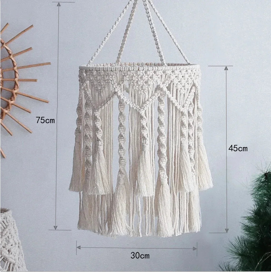 Macrame Lampshade-ToShay.org