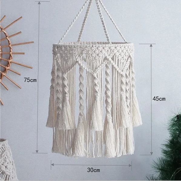 Macrame Lampshade-ToShay.org