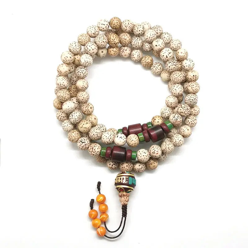 White Star Moon Bodhi Mala-ToShay.org