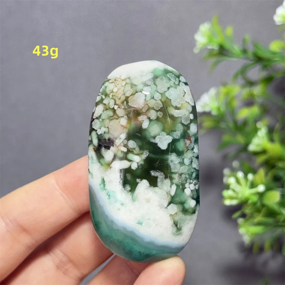 Green Cherry Blossom Agate-ToShay.org