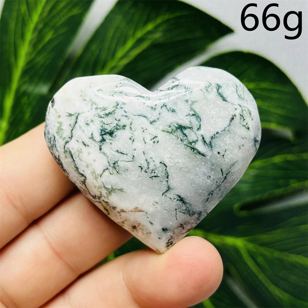 Green Moss Agate Heart-ToShay.org