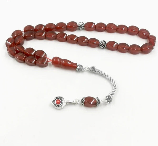 Red Agate Prayer Beads-ToShay.org