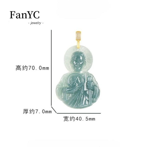 Blue Jadeite Jude Pendant-ToShay.org