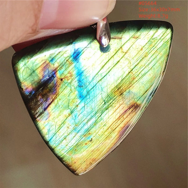 Blue Purple Labradorite Pendant-ToShay.org