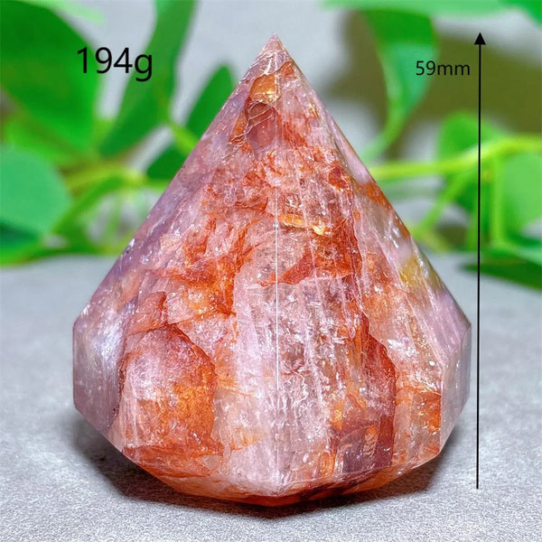 Red Fire Quartz Diamond Tower-ToShay.org