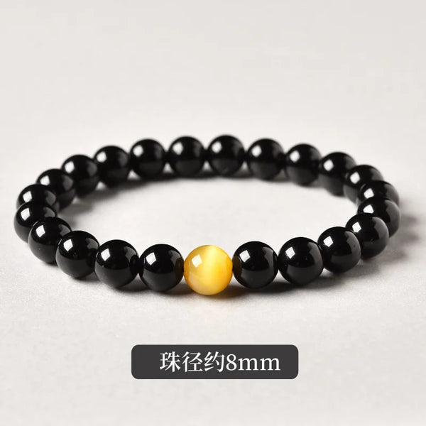 Black Gold Obsidian Bracelet-ToShay.org