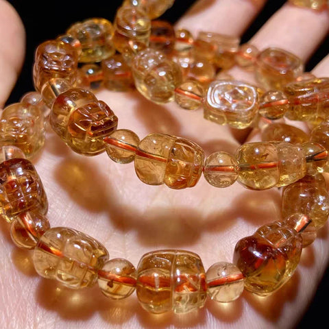 Yellow Citrine Pi Xiu Bracelet-ToShay.org