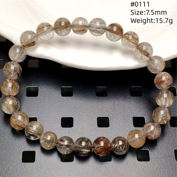 Silver Rutilated Quartz Bracelet-ToShay.org