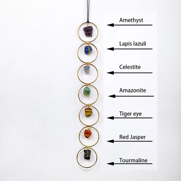 Chakra Tumbled Gemstone Suncatchers-ToShay.org