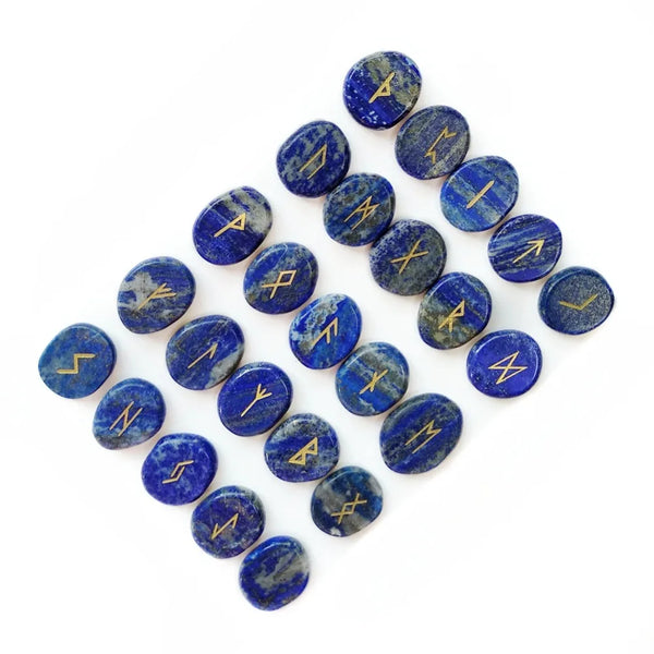 Blue Lapis Lazuli Rune Stones-ToShay.org