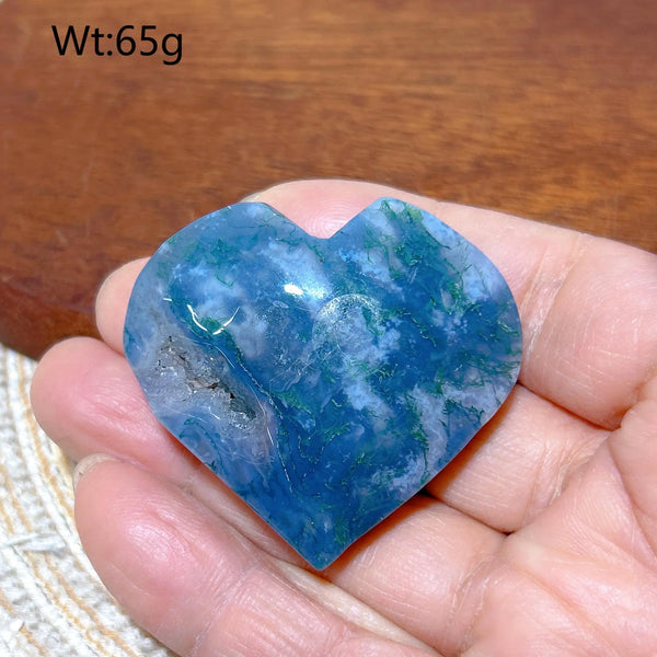 Green Moss Agate Heart-ToShay.org