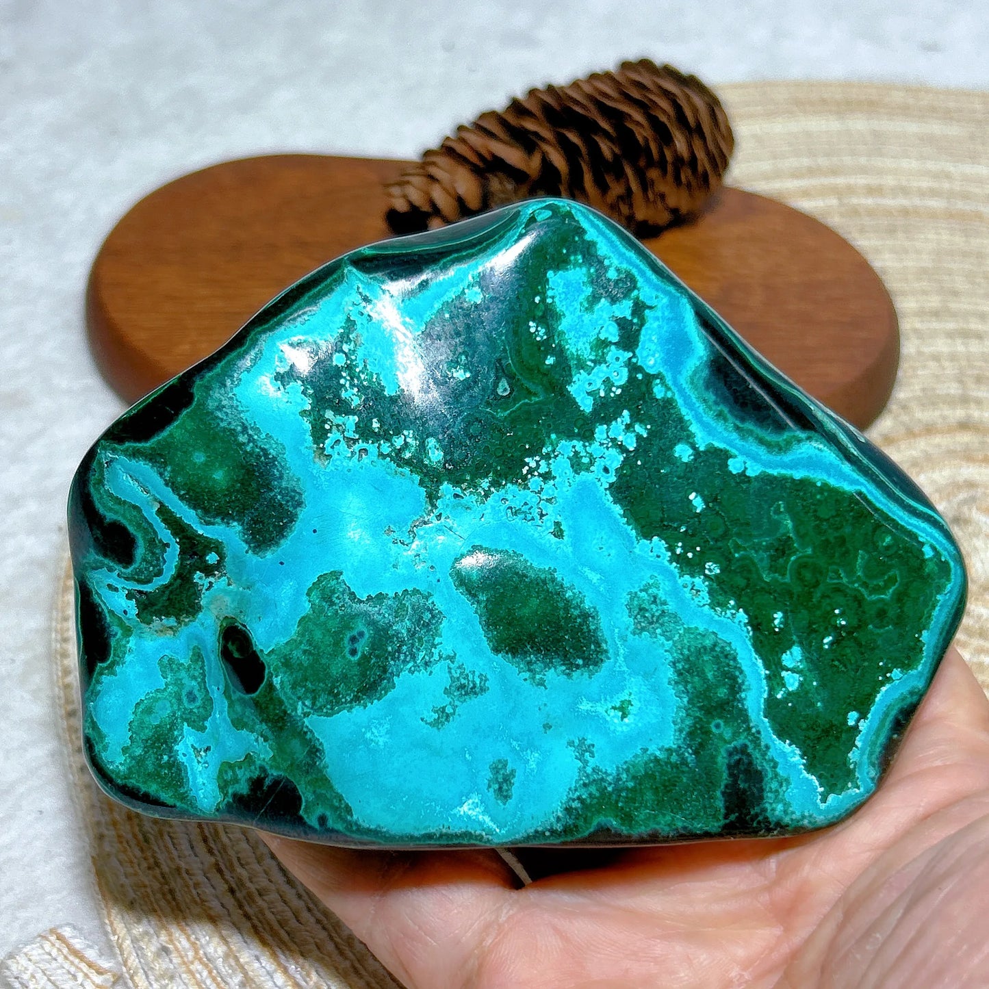 Blue Chrysocolla Azurite Stone-ToShay.org