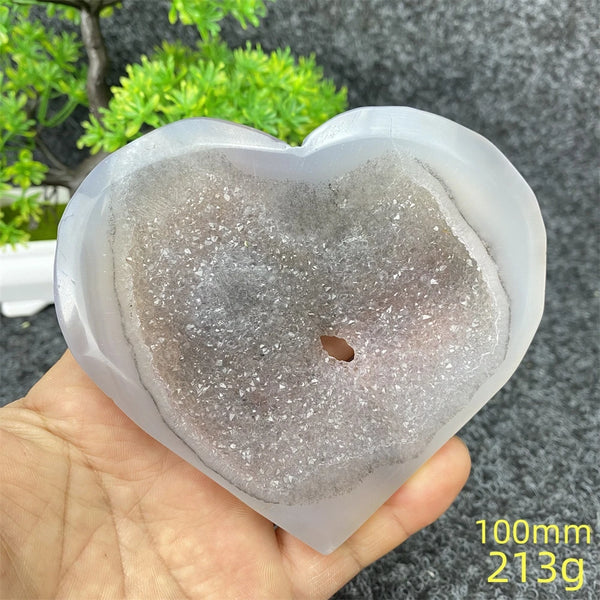 Blue Agate Geode Heart-ToShay.org