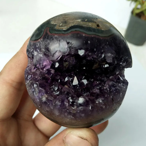 Purple Amethyst Geode Ball-ToShay.org