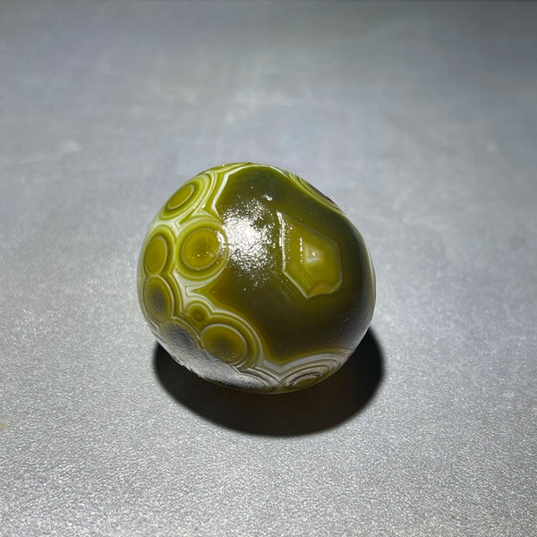 Green Wishing Agate Eye Rock-ToShay.org