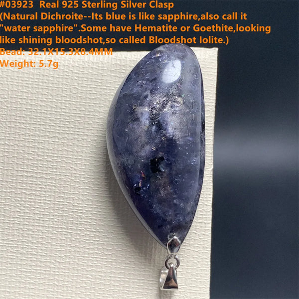 Red Blue Cordierite Pendants-ToShay.org