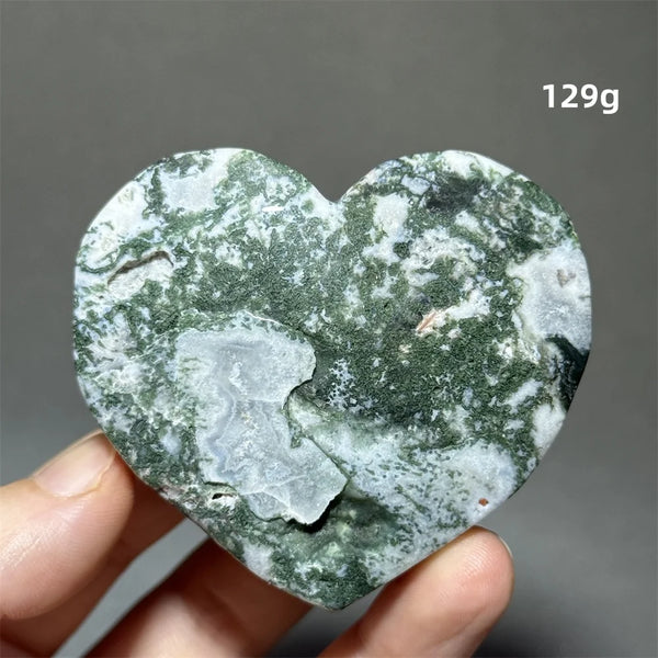 Green Moss Agate Heart-ToShay.org